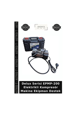 Delux Serisi Epmp-200 Elektrikli Kompresör Makine Ekipman Destek