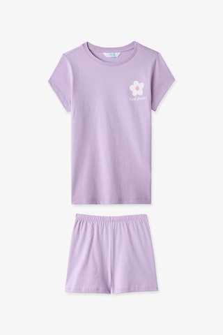Penti Lila Kız Çocuk Floral Whispers Pamuklu 2'li Pijama Takımı