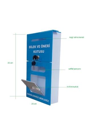 Mavi A-6 Dilek Öneri Kutusu