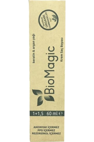 Biomagic Organik Amonyaksız Saç Boyası (Küllü Kahve - 5.72) (4 Adet