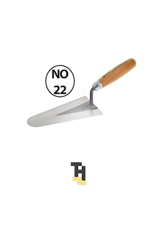 Duyar Sıva Malası Ahşap Saplı Paslanmaz Çelik No 22
