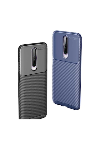 Xiaomi Redmi K30 Kılıf Zore Negro Silikon Kapak Lacivert