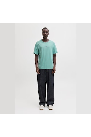 Jack & Jones Graphic Erkek Mavi Tişört 12268415-mın Mavi