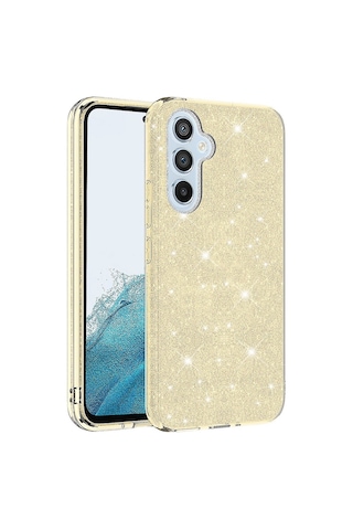 Samsung Galaxy Uyumlu A14 Kılıf Zore Parıltılı Simli Shining Silikon