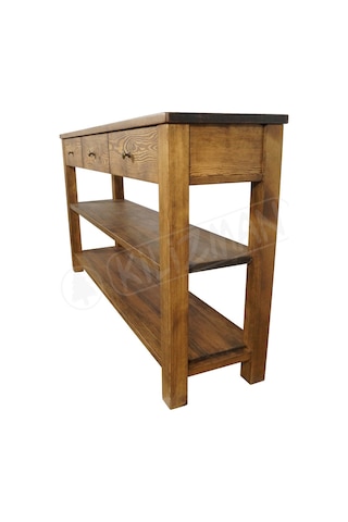 Ortoklaz Masif Ahşap Üç Çekmeceli Dresuar Ahşap