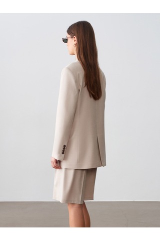 Dilvin 60792 Blazer Ceket-bej Bej