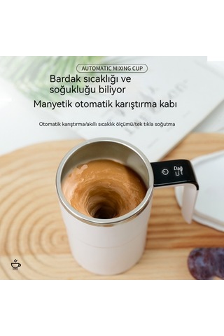 Airron Eternal Luck Akıllı Sıcaklık Elektrikli Manyetik Otomatik Karıştırma Kabı