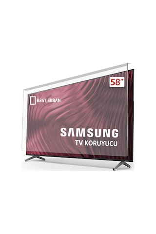 Bestekran Samsung Uyumlu 58TU7000 TV Ekran Koruyucu 58" İnç 146 Cm