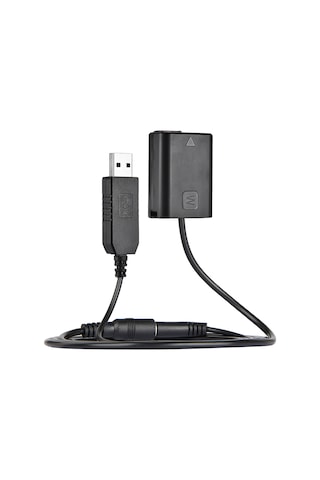 Samdoo Sony Np-fw50 Kamera Sahte Pil + 5v 2a Usb Adaptörü - A7, A6000 Serisi İçin Çekim Süresini Uzatır, 1.5m Kablolu