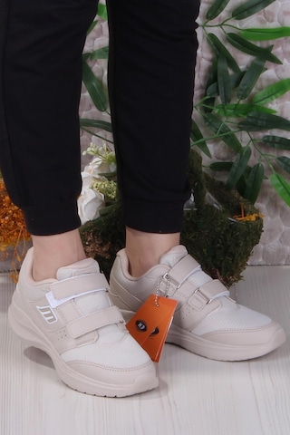 M.p Diana Rahat Hafif Cırtlı Kadın Sneaker Ayakkabı Bej