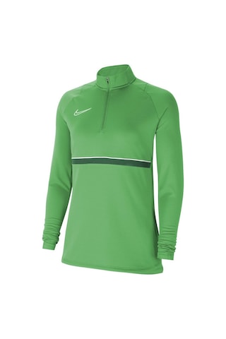 Nike Academy Dri Fit Half Zip Kadın Yeşil Dik Yaka Sweatshirt Yeşil