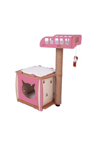 Patihomes Kedi Evi Ve Kedi Tırmalama Evi Yataklı