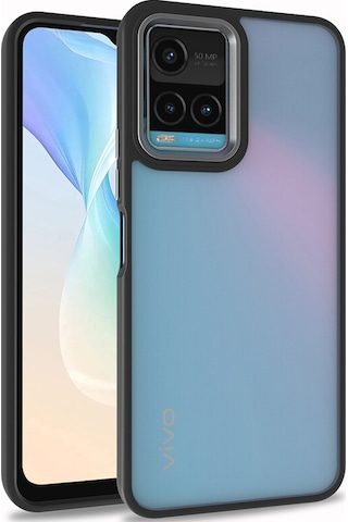 Vivo Y21S Renkli Kenarli Parlak Flora Kilif 547924847