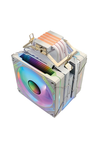 Zoko Ice Pro Wp4 Beyaz Auto Rainbow Fanlı Kule İşlemci Fanı