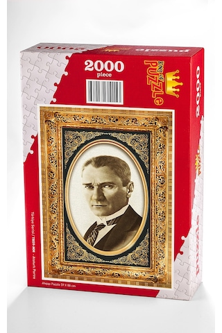 Atatürk Portre Ahşap Puzzle 2000 Parça