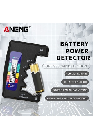 Dinosaurs Lcd Güç Endeksi Ekranlı Pil Testi Cdn Aa Aaa