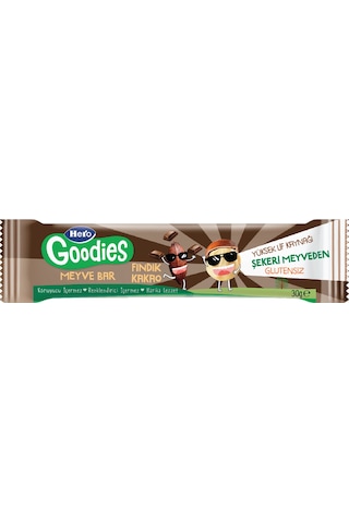 Hero Goodies Fındık Kakao Meyve Bar 30g X15