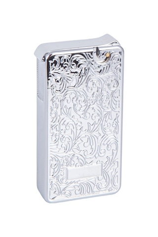 Soft Flame Gümüş Desenli Metal Çakmak