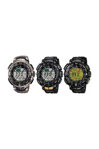 Casio Prg 240 1 Uyumlu Siyah Silikon Saat Kordonu
