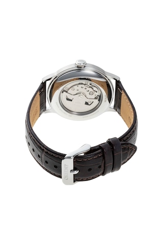 Orient Kurmalı Otomatik Deri Kahverengi Kristal Mineral Cam 41 Mm Erkek Kol Saati