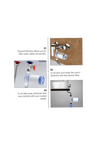 Createtech Su Isıtıcı Filtresi Ön Musluk Duş Arıtma Beyaz&mavi Jw Çok Renkli