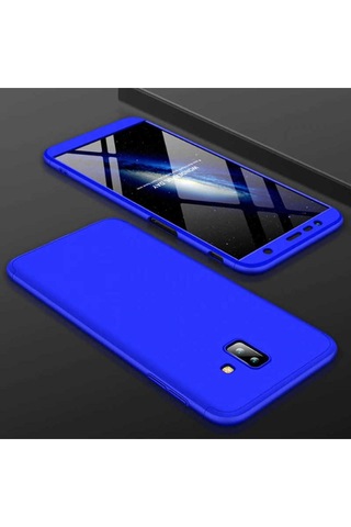 Samsung Uyumlu Galaxy J6 Plus Kılıf Zore Ays Kapak Mavi