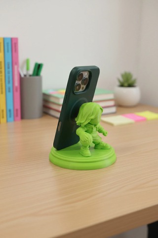 Noker Basketbolcu Telefon Tutucu Masaüstü Telefon Standı Yeşil