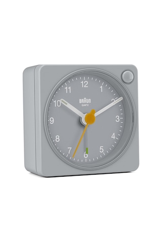 Braun Bc02xg Gri Klasik Seyahat Analaog Alarmlı Masa Saati Brn.bc02xg