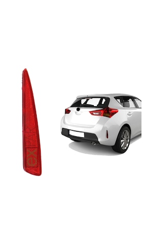 Toyota Aurıs Arka Tampon Reflektörü Takımı Sağ+sol 2012 - 2014 Auris Arka Kedi Gözü