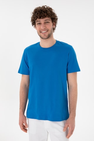 U.S. Polo Assn. Erkek Regular Fit Bisiklet Yaka Kobalt Mavi Basic Tişört 50305928-VR077