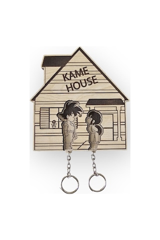 Dalyan Dragon Ball - Kame House Anahtarlık Seti , Anahtar Askısı
