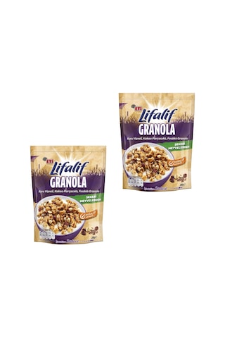 Eti Lifalif Granola Kuru Vişneli Kakao Parçacıklı Fındıklı 2 x 200 G