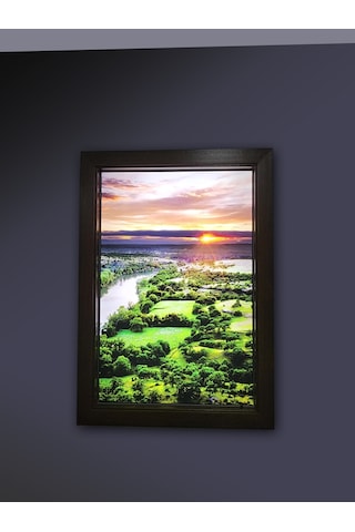 Manzaralı Led Aydınlatmalı Sanal Pencere