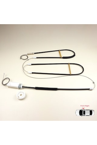 BMW E46 Coupe Cabrio 1999-2007 İçin Sağ Kapı Cam Kriko Tamir Seti