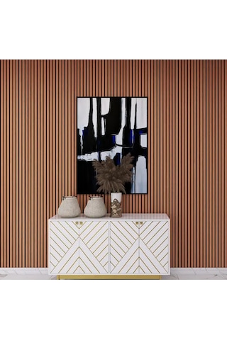 Winpanel Dekoratif Ahşap Duvar Paneli Bambu Rengi 60x240 CM