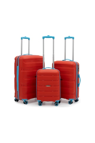 Artemis Üçlü Polipropilen Pp &kırılmaz 3'lü Valiz&bavul Seti Gri