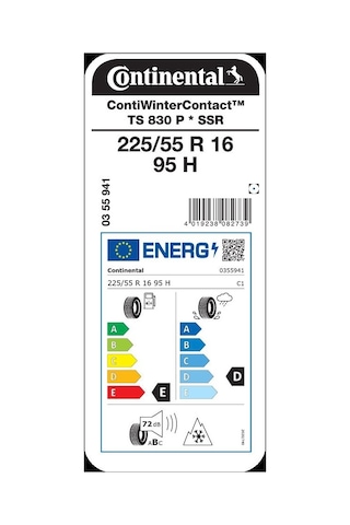Continnetal 225/55R16 95H WinterContact TS 830 P SSR Kış Lastiği 2023