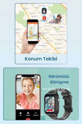 Arvonx HX Kids 4G Max Sim Kartlı Akıllı Çocuk Saati (İthalatçı Garantili)