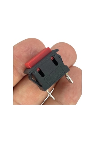 Ic-180k-1 Kırmızı Dikdörtgen Yaylı Plastik Buton 2p Pbs-101