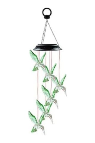 Solar Led Işıklı Kuşlu Bahçe Dekoru Çok Renkli