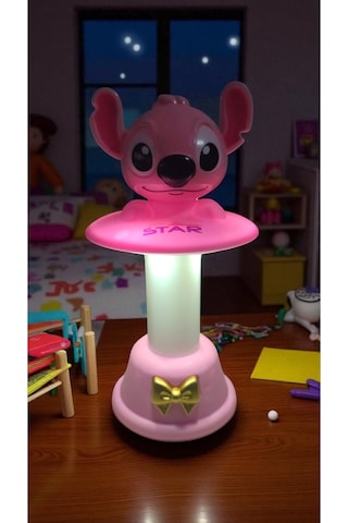 Stitch Kafa Sallayan Gece Lambası Boyut: 18 Cm Çok Renkli