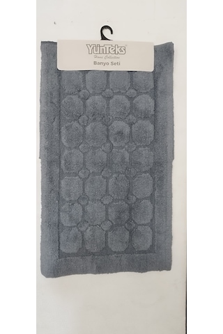 Pamuk Tufting 2'li Klozet Takım,banyo Seti,paspas Seti, Petek A