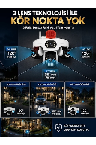 O-kam Ok-243premiumw 4 Lens Wifi Ptz Camera