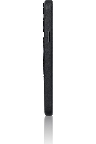 Apple Uyumlu iPhone 16 Pro Max Kılıf Magsafe Şarj Özellikli Standlı Suni Deri Pynana Dancing Circle Serisi Siyah