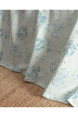 Berne Tek Kişilik Pamuklu Ecocell Baskılı Pike Takımı - Mint Yeşili 8684427025321 Yeşil