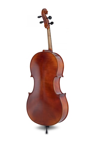 Gewa Gs4020611121 Ideale Vc2 Çello 4/4 Flamed Maple Arka Kapak Profesyonel Görünüm