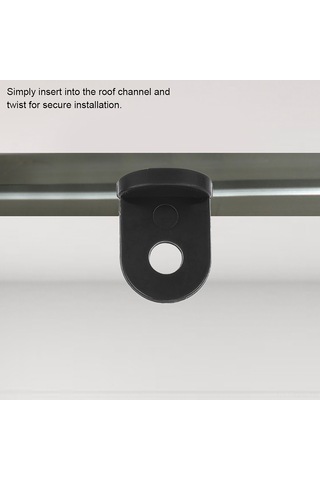 Fosenze 50 Adet Siyah Plastik Seracılık Kanca - Asma Bitkileri Ve Küçük Sepetler İçin Sabit Montajlı Dayanıklı