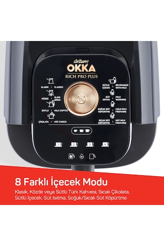 Arzum OKKA OK0036 Rich Pro Plus 700 W Su Hazneli Türk Kahvesi Makinesi