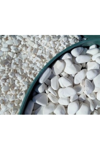 Dolomit Taş 5 Kg 4-6 Cm Beyaz Dolomit Bahçe Taşı Çakıl Taşı