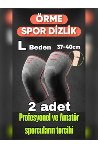 Tr L Beden 2 Li Set 3d Örme Sporcu Dizlik Hassasiyet Azaltıcı, Diz Koruyucu Nefes Alabilir, Kompresyon Destekli,
